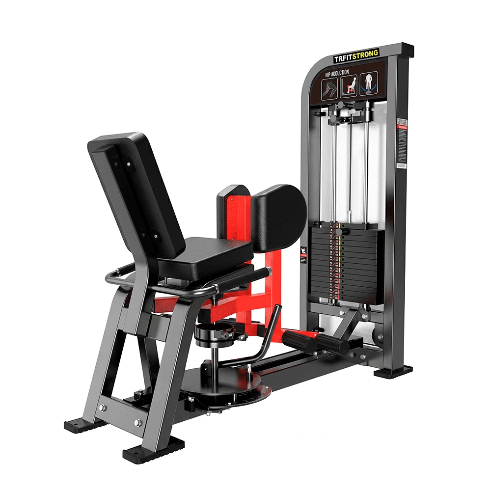 Cadeira Adutora HS17, máquina de musculação profissional para treino da parte interna da coxa em academias, condomínios, hotéis e estúdios fitness.