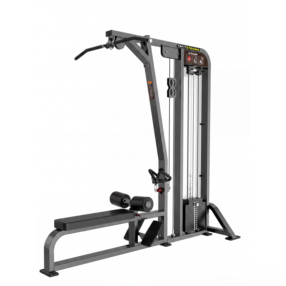 Máquina Puxada Alta e Remada Baixa HS33 TRFIT para treino de costas, dorsais, bíceps, trapézio e membros superiores