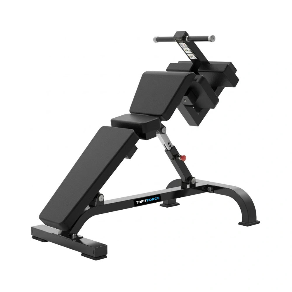 Banco abdominal ajustável profissional TM45 para treino de abdômen, core e exercícios abdominais