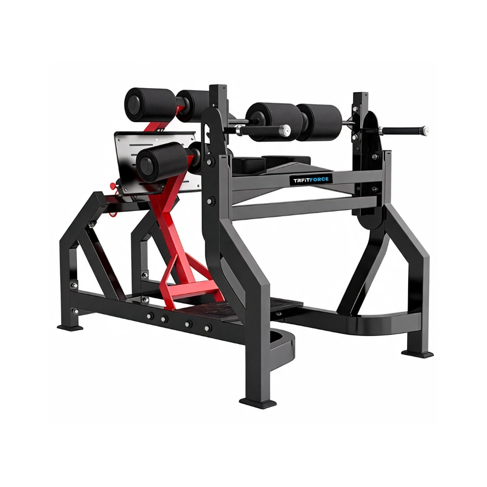 Máquina abdominal e extensora lombar ajustável TM93 para treino de abdômen, lombar e core em academia.
