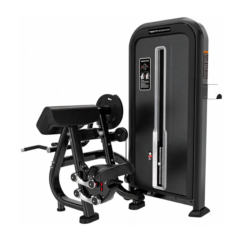 Máquina Rosca Scott TY05 profissional para treino de bíceps com torre de peso de 80 kg