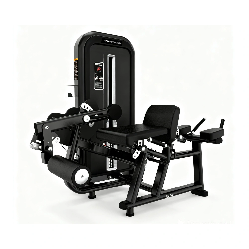 Mesa Flexora e Extensora TY28 equipamento profissional para treino de pernas com torre de peso de 100 kg.